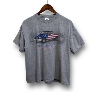 Vintage Y2K "The‎ Pick Up An American Tradition" Graphic Print T Shirt Gray Lg